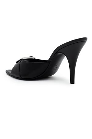 Black nappa leather Dorothy mules GIA BORGHINI | DOROTHYLNAP5000